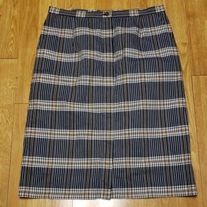 NWOT Pendleton button front straight skirt sz 10